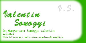 valentin somogyi business card